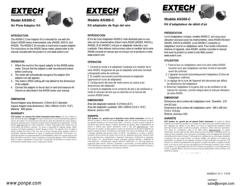 Extech Instruments AN300-C quick start guide