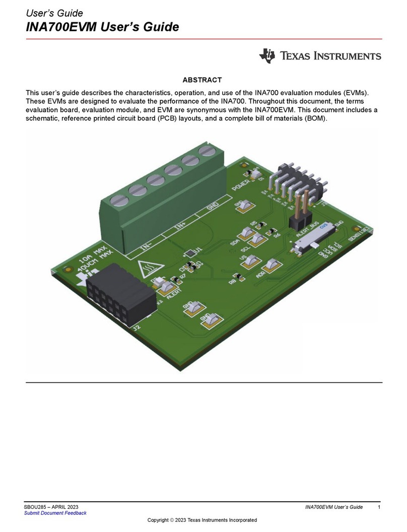 Texas Instruments INA700EVM User manual