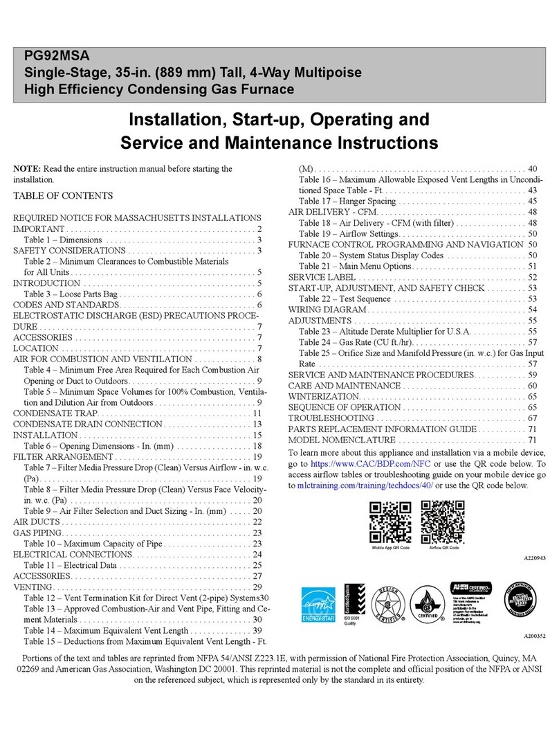 Carrier PG92MSA Guide