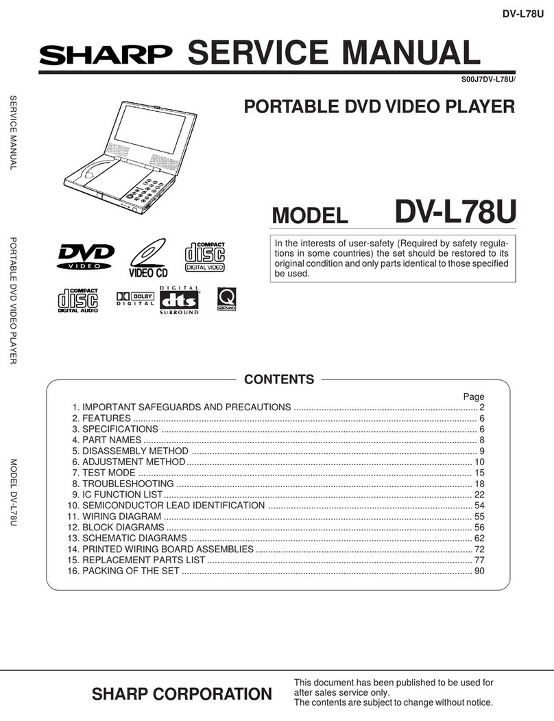 Sharp DV-L78U User manual Sharp DV-L78U User manual