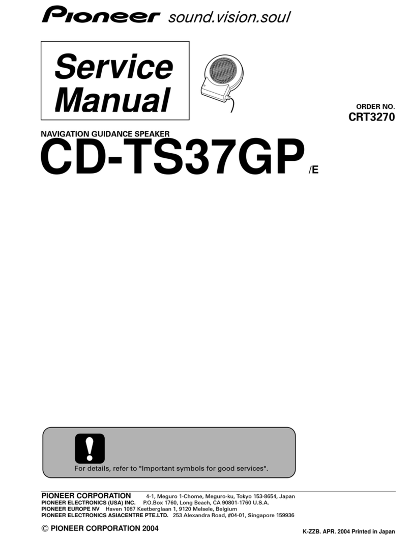 Pioneer CD-TS37GP/E User manual