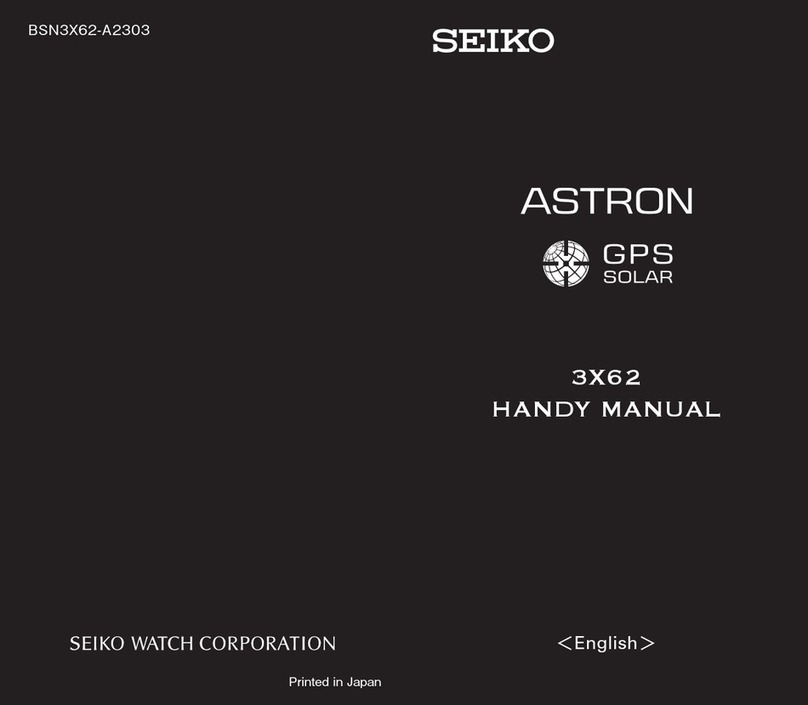 Seiko ASTRON GPS SOLAR 3x62 Handy manual