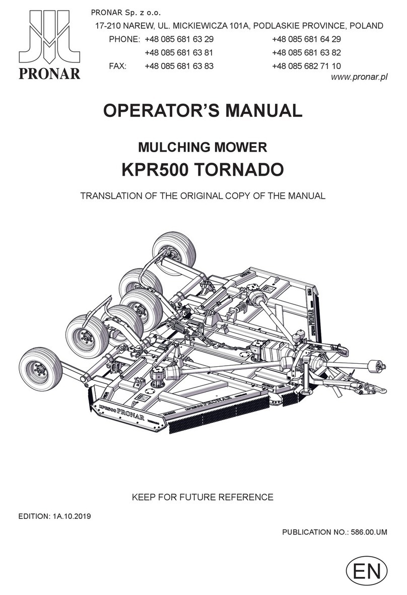 PRONAR KPR500 TORNADO TRANSLATION OF THE ORIGINAL COPY OF THE MANUAL