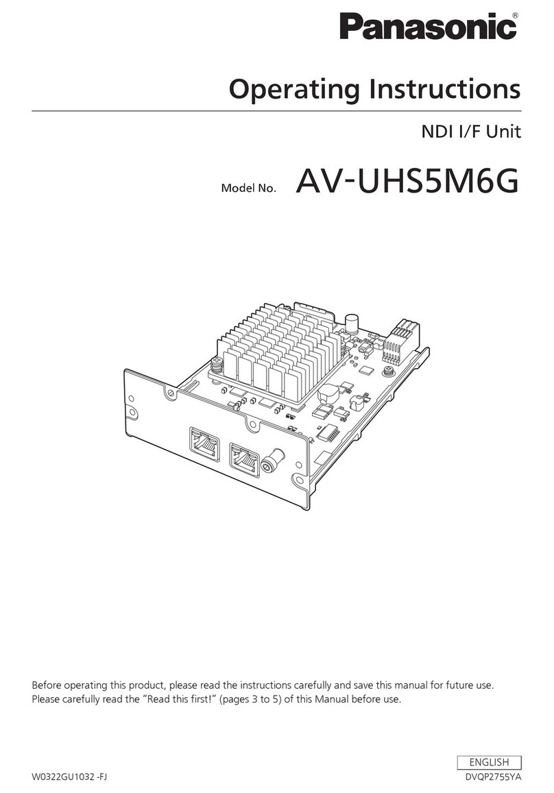 Panasonic AV-UHS5M6G operating instructions