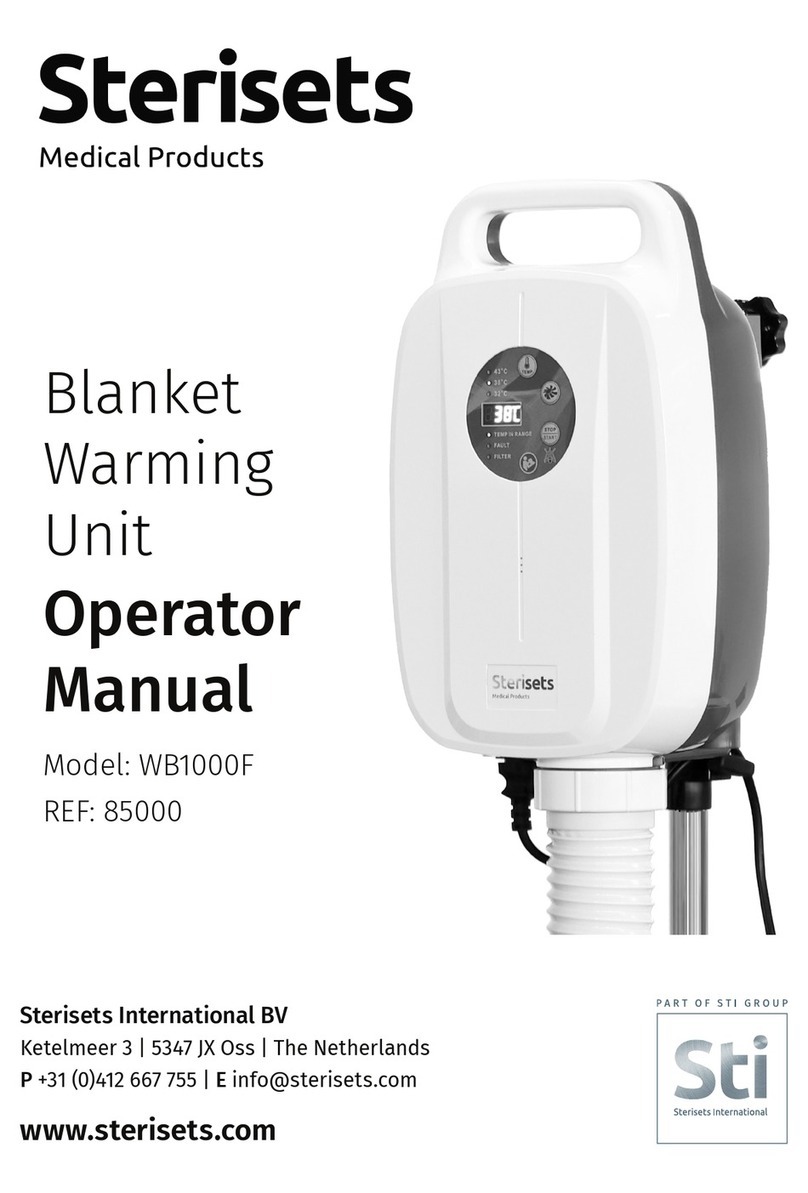 STI Sterisets WB1000F Operator's manual