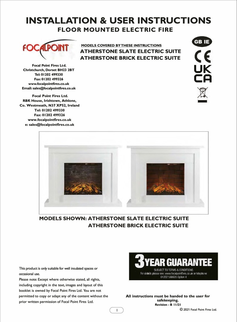 Focal Point ATHERSTONE SLATE ELECTRIC SUITE Assembly Instructions