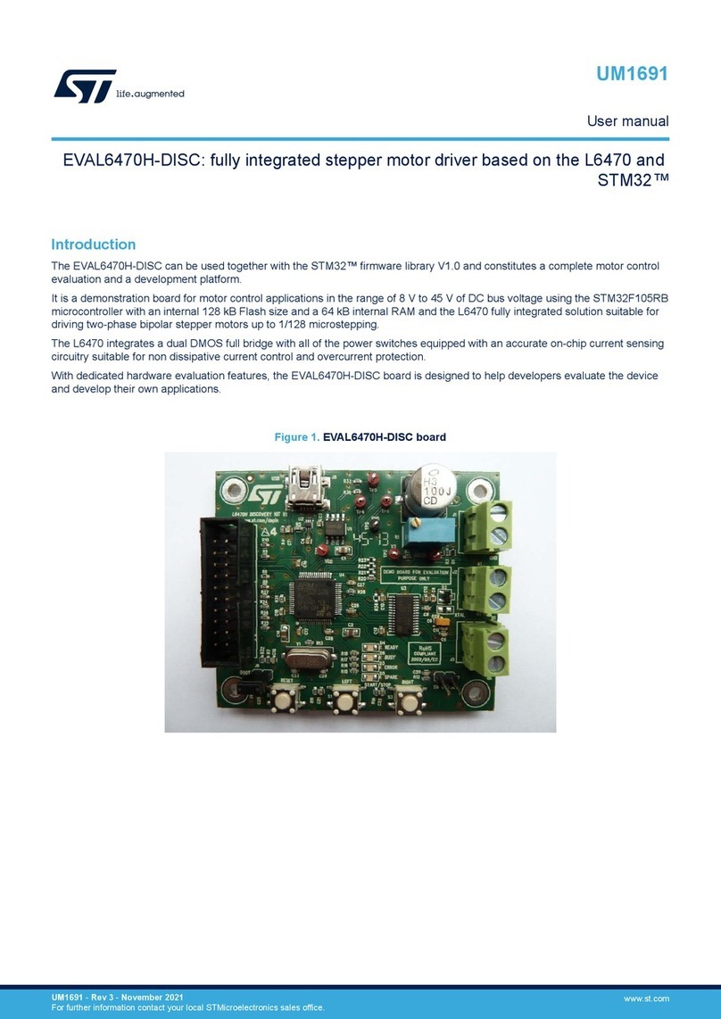 ST EVAL6470H-DISC User manual
