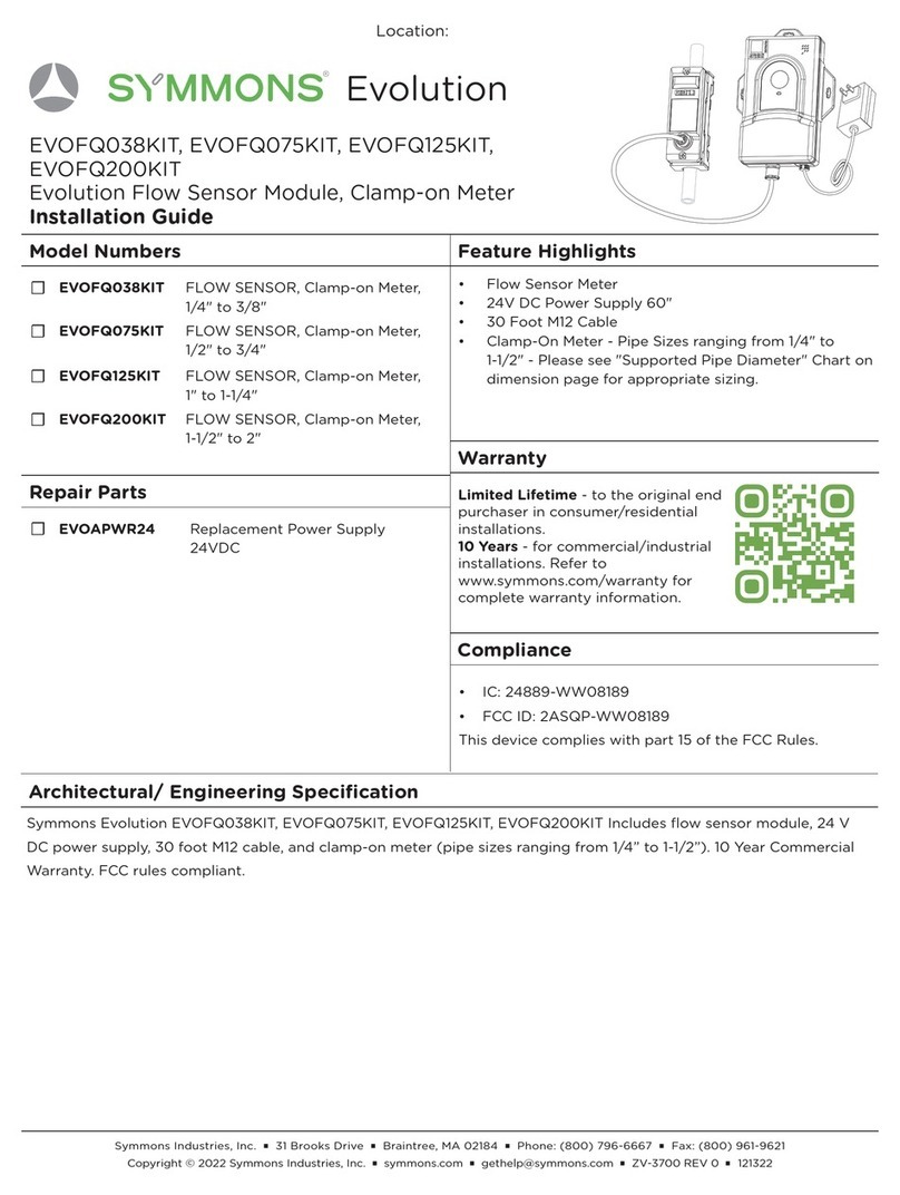 Symmons Evolution EVOFQ038KIT installation guide