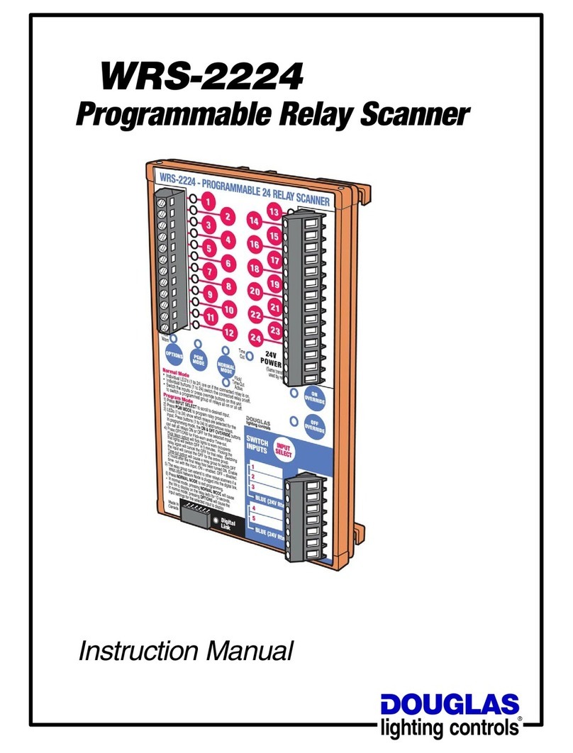 Douglas Lighting Controls WRS-2224 instruction manual