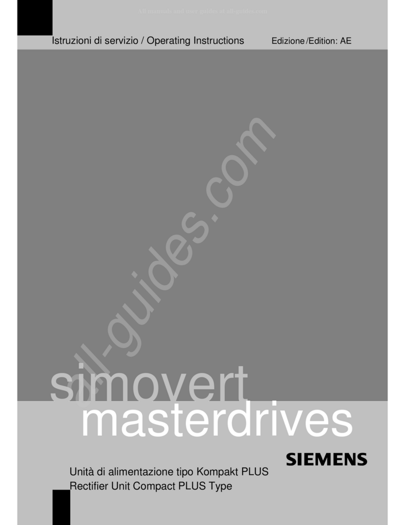 Siemens Compact PLUS 6SE7024-1EP85-0AA0 operating instructions