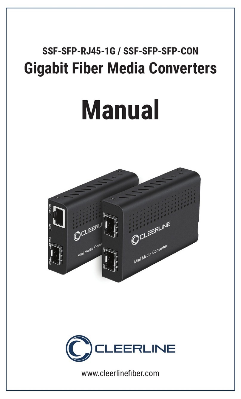 Cleerline SSF-SFP-RJ45-1G manual