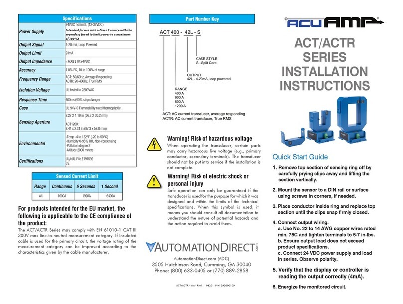 Automationdirect.com AcuAMP ACT Series User manual