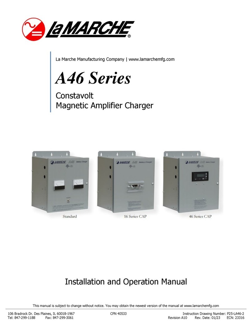 Lamarche A46 Series Installation and operation manual
