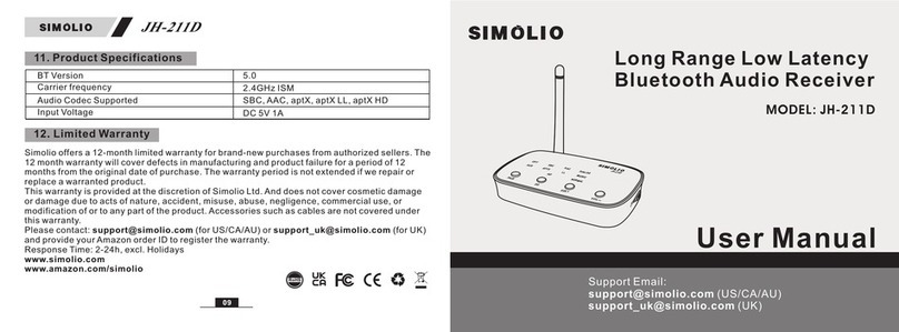 SIMOLIO JH-211D User manual