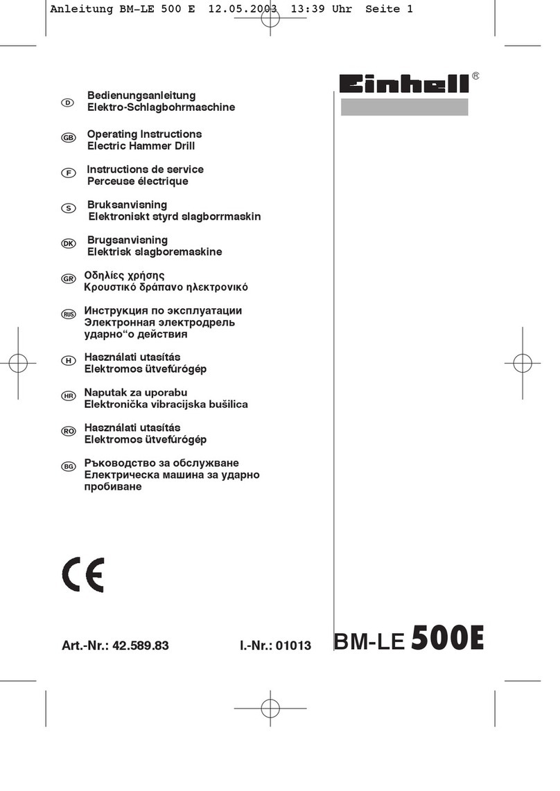 EINHELL BM-LE 500E User manual