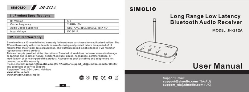 SIMOLIO JH-212A user manual