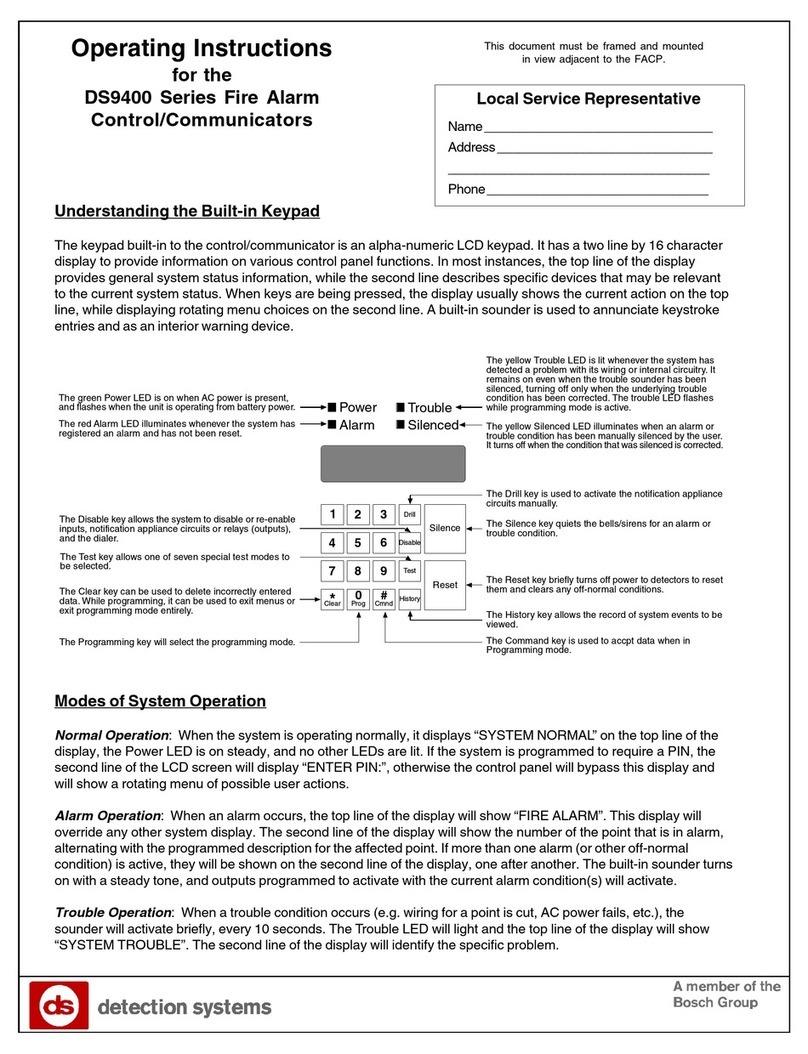 Detection Systems DS9400 Series User manual