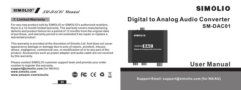 SIMOLIO SM-DAC01 user manual