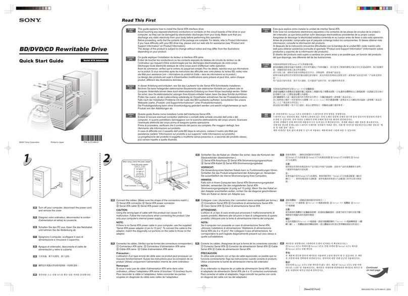 Sony BWU200S User manual