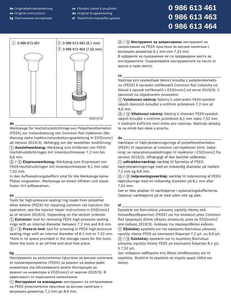 Bosch 0 986 613 461 Original instructions