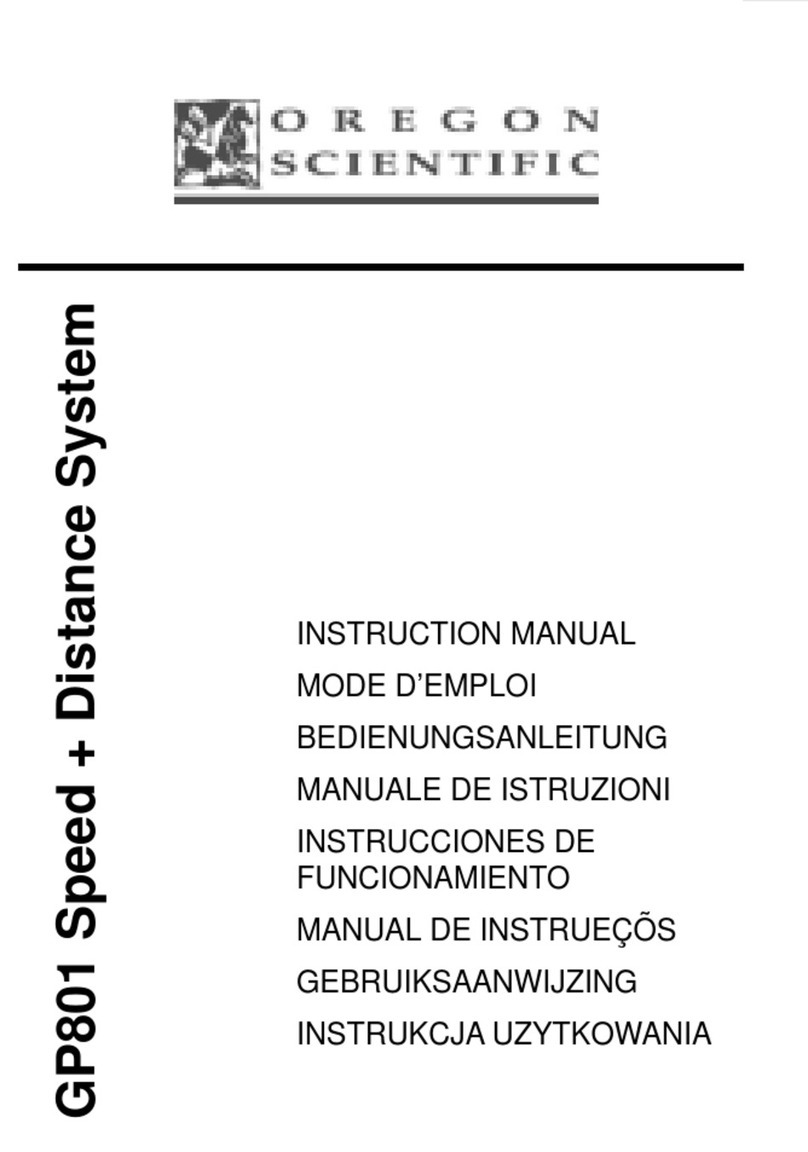 Oregon Scientific GP801 Speed + Distance System instruction manual