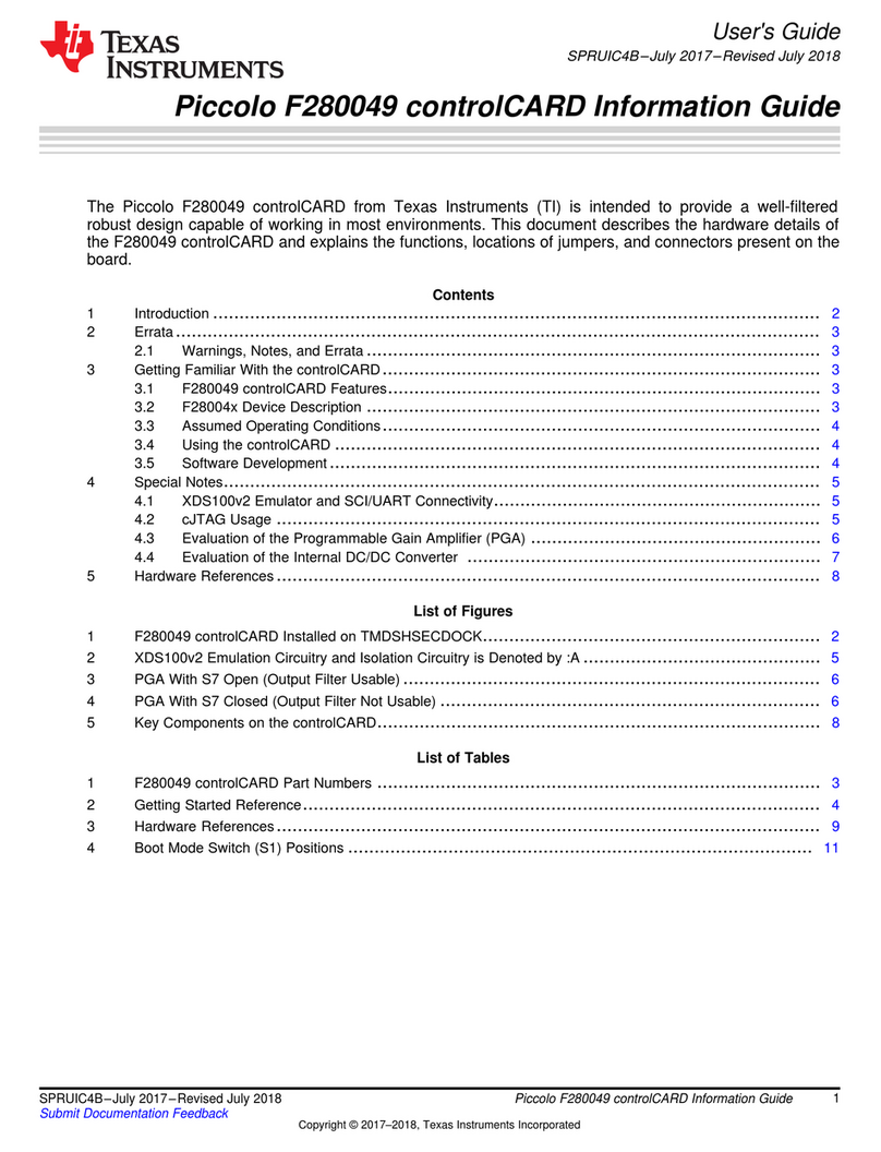 Texas Instruments Piccolo F280049 User manual