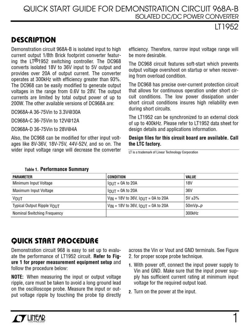 Linear Technology 968A-B User manual