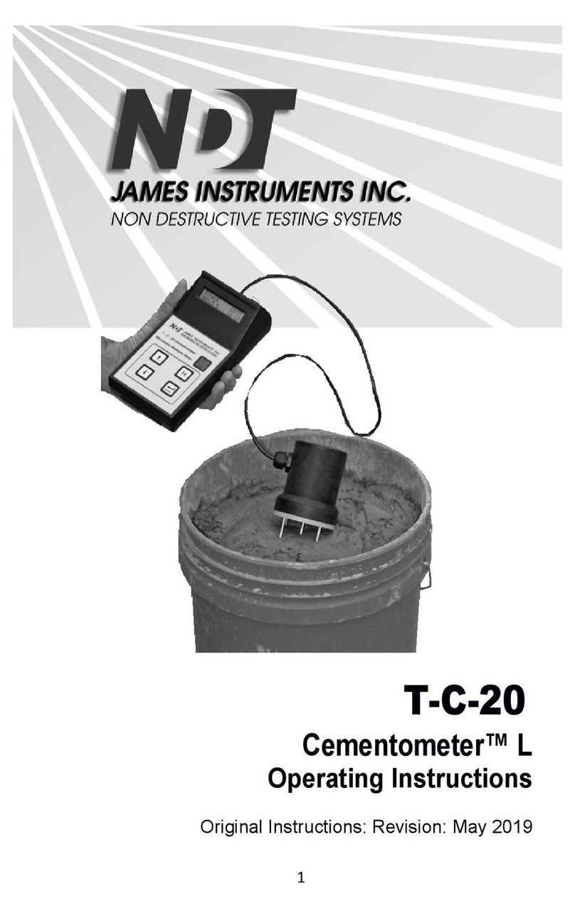 NDT James Instruments Cementometer L User manual