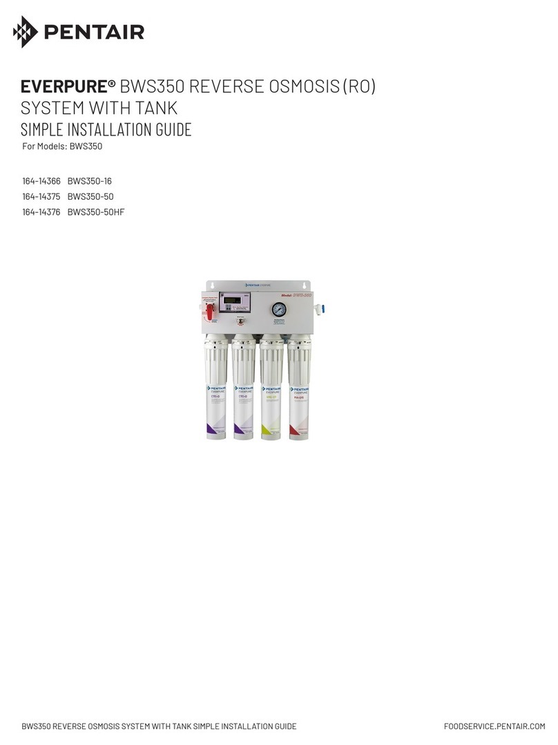 Pentair EVERPURE BWS350 User manual