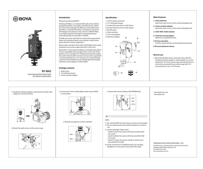 Boya BY-MA2 quick start guide