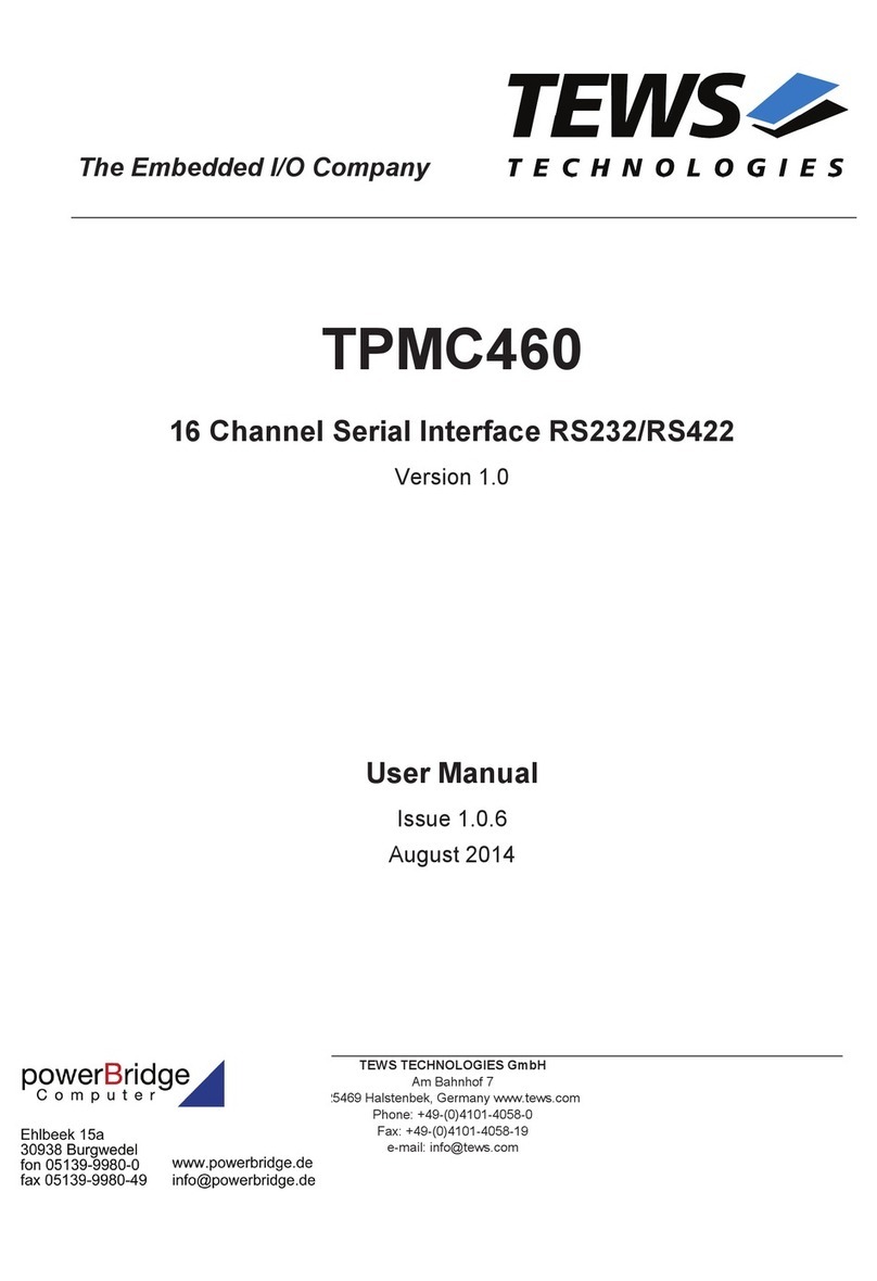 Tews Technologies TPMC460 user manual