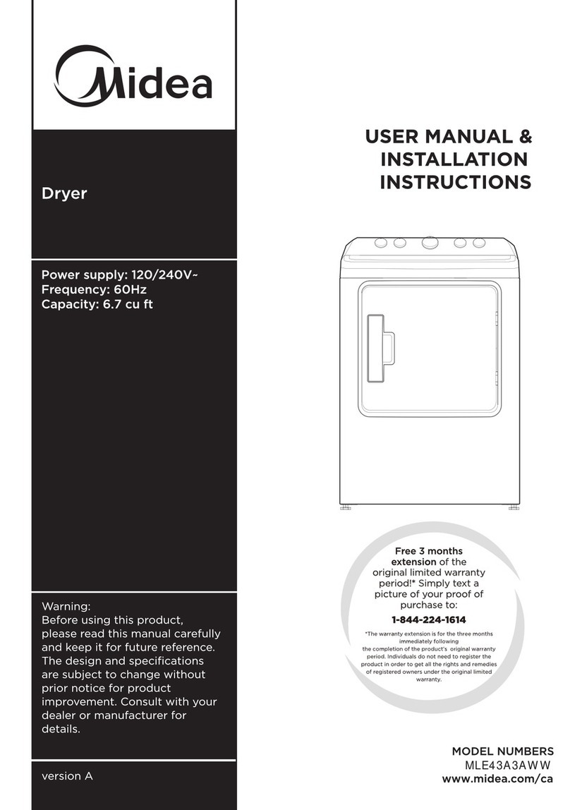 Midea MLE43A3AWW Manual