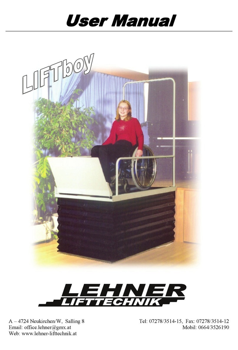 Lehner Lifttechnik LIFTboy user manual