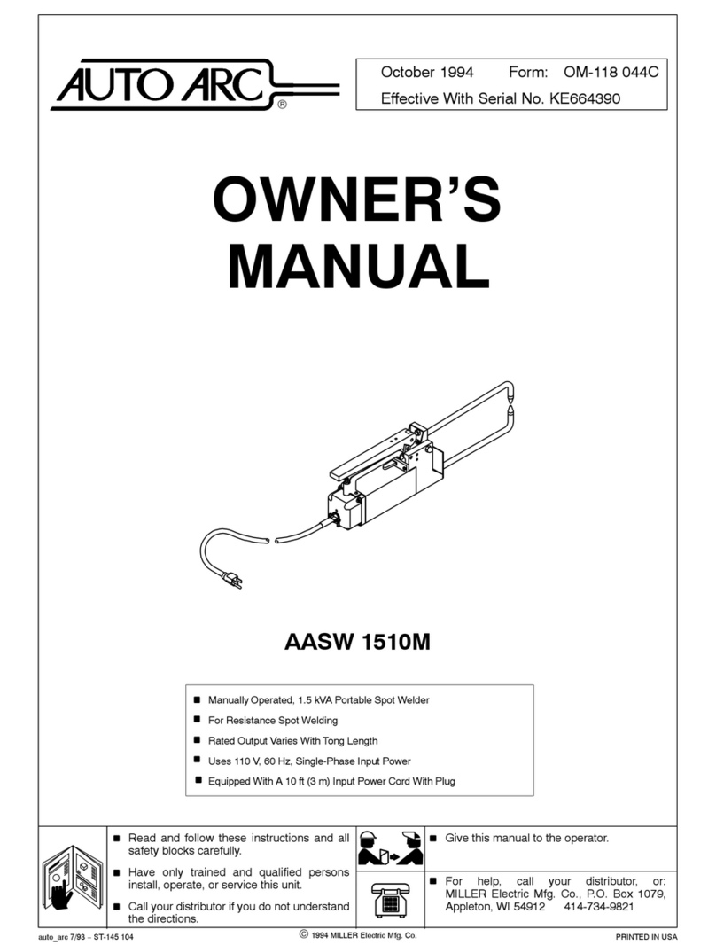 AUTO ARC AASW 1510M User manual AUTO ARC AASW 1510M User manual