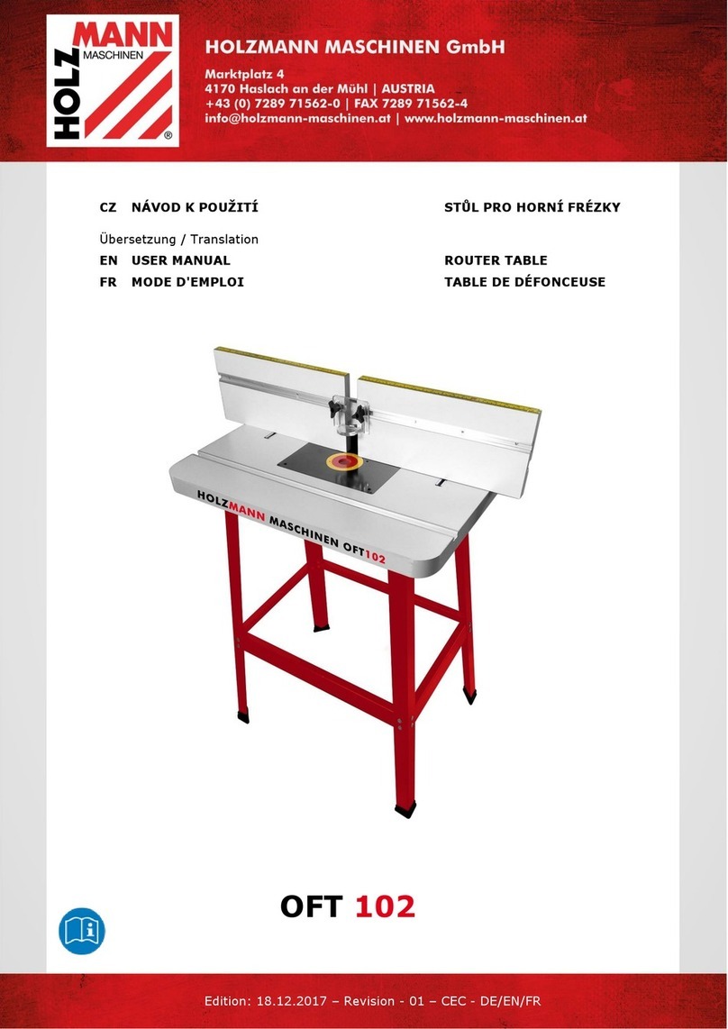 HOLZMANN MASCHINEN OFT 102 user manual
