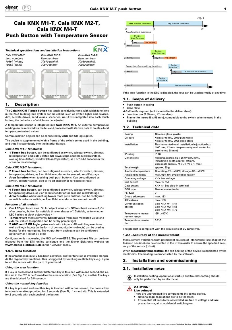Elsner Cala KNX M1-T User manual