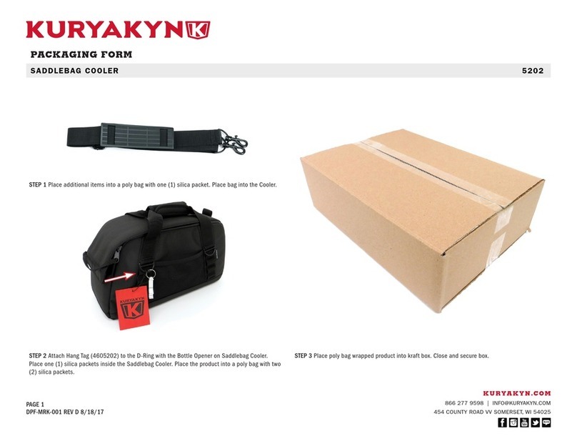 Kuryakyn SADDLEBAG COOLER quick start guide