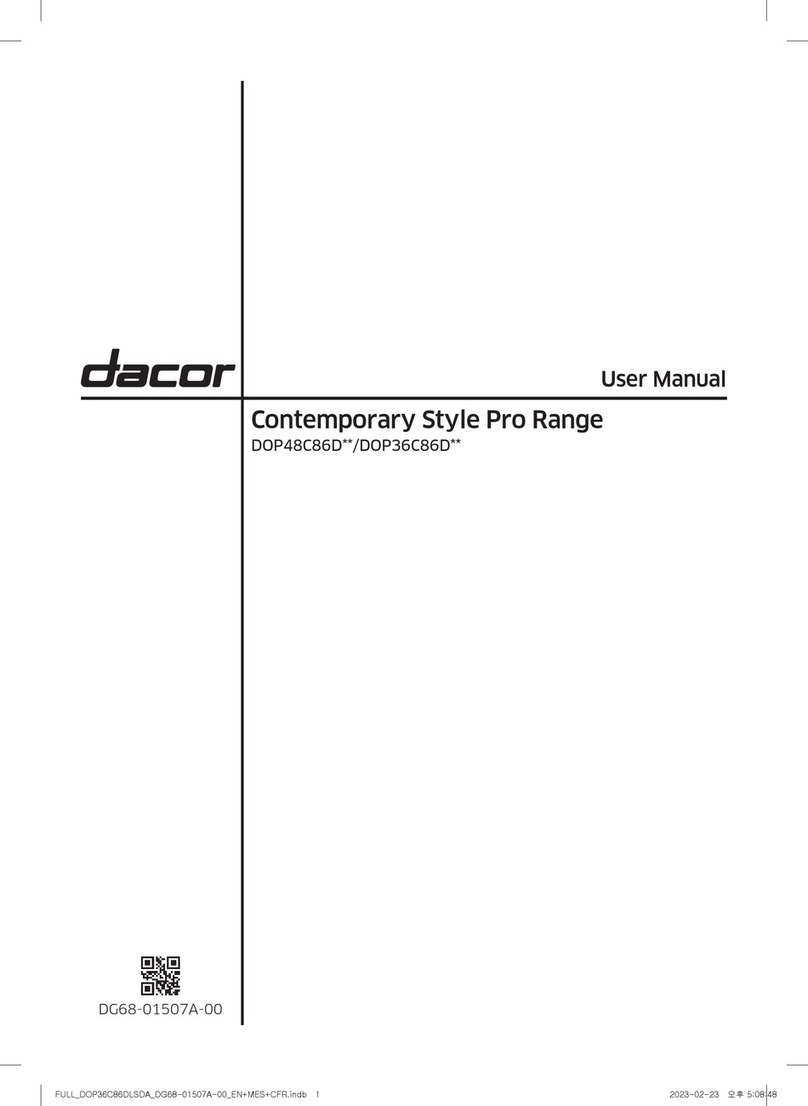 Dacor Contemporary DOP48C86D Series User manual Dacor Contemporary DOP48C86D Series User manual