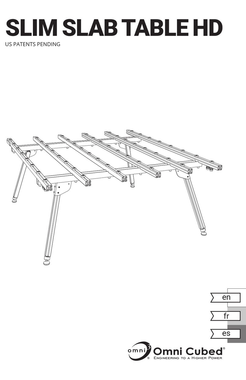Omni cubed SLIM SLAB TABLE HD User manual