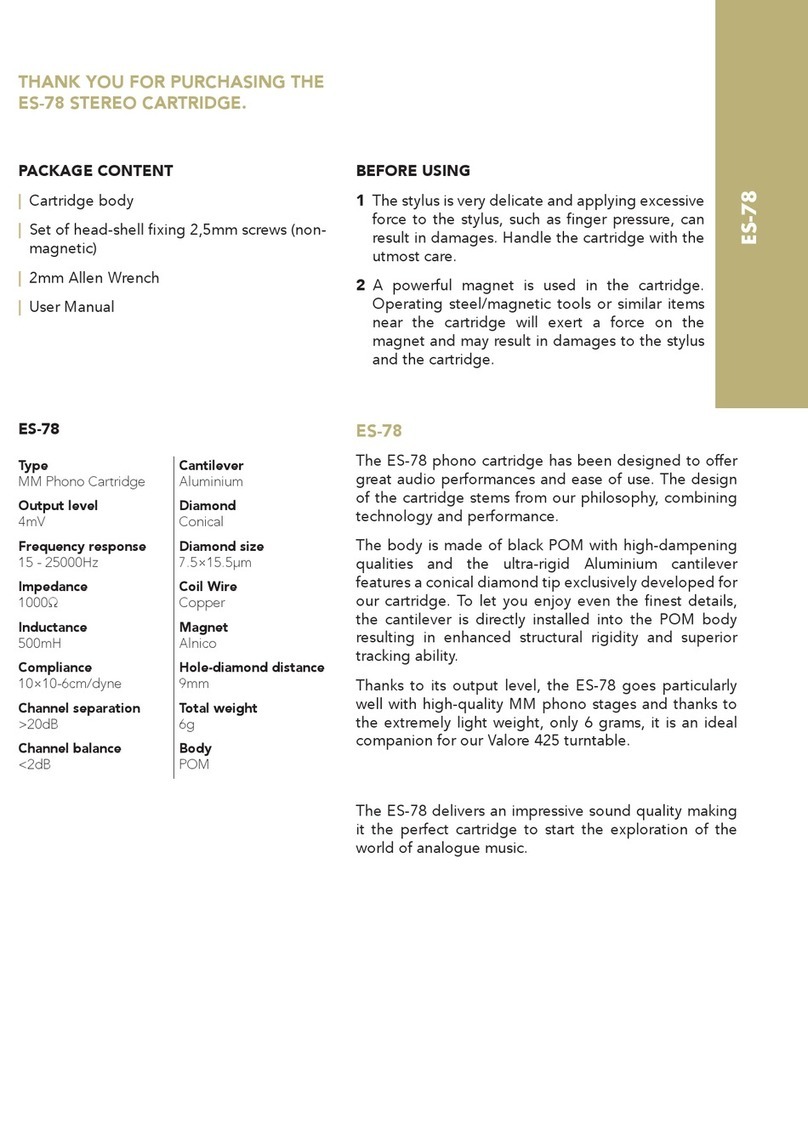 Gold Note ES-78 User manual