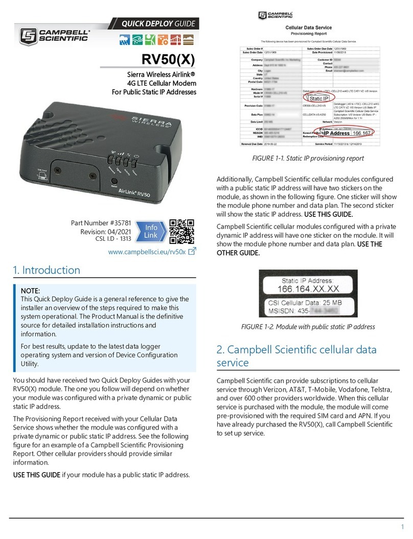 Campbell Sierra Wireless AirLink RV50 Quick Deploy Guide Campbell Sierra Wireless AirLink RV50 Quick Deploy Guide