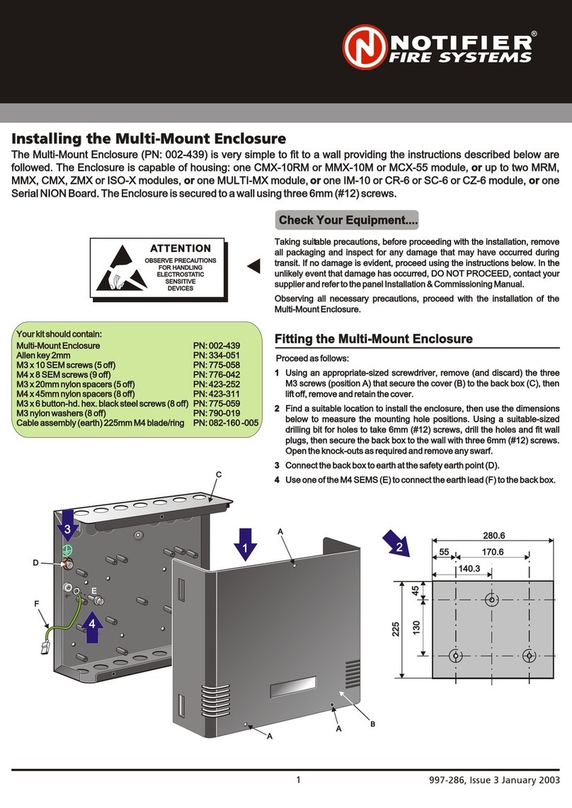 Notifier 002-439 Instruction Manual
