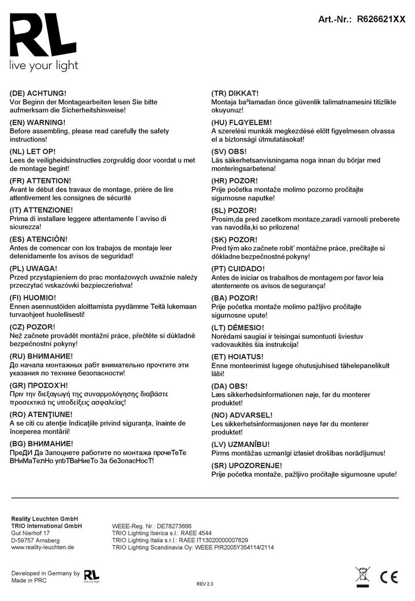 RL R626621 Series User manual