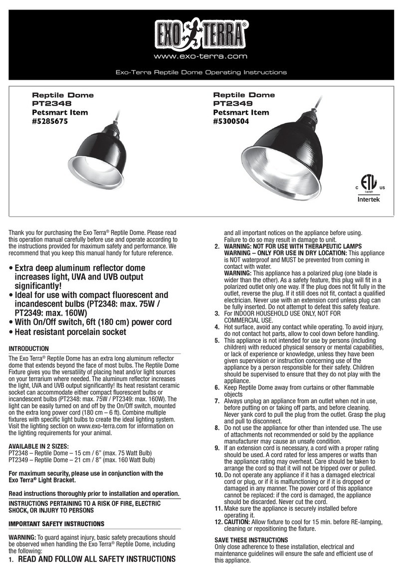 Exo Terra PT2348 operating instructions