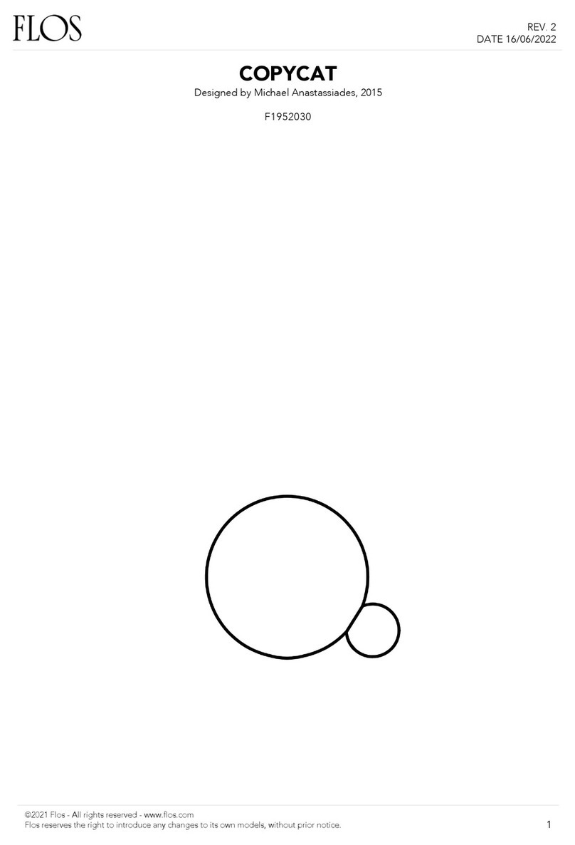 FLOS Michael Anastassiades COPYCAT F1952030 quick start guide