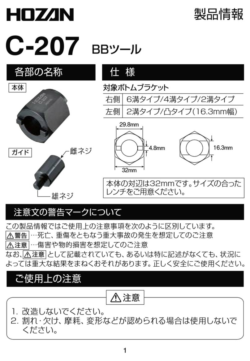 HOZAN C-207 instruction manual