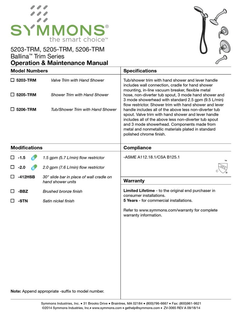 Symmons Ballina Trim Series Manual