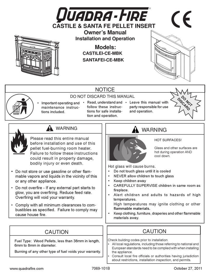 Quadra-Fire CASTILE Safety guide
