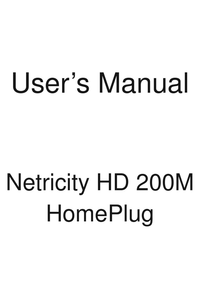 Netricity HD Powerline 200m HomePlug user manual Netricity HD Powerline 200m HomePlug user manual