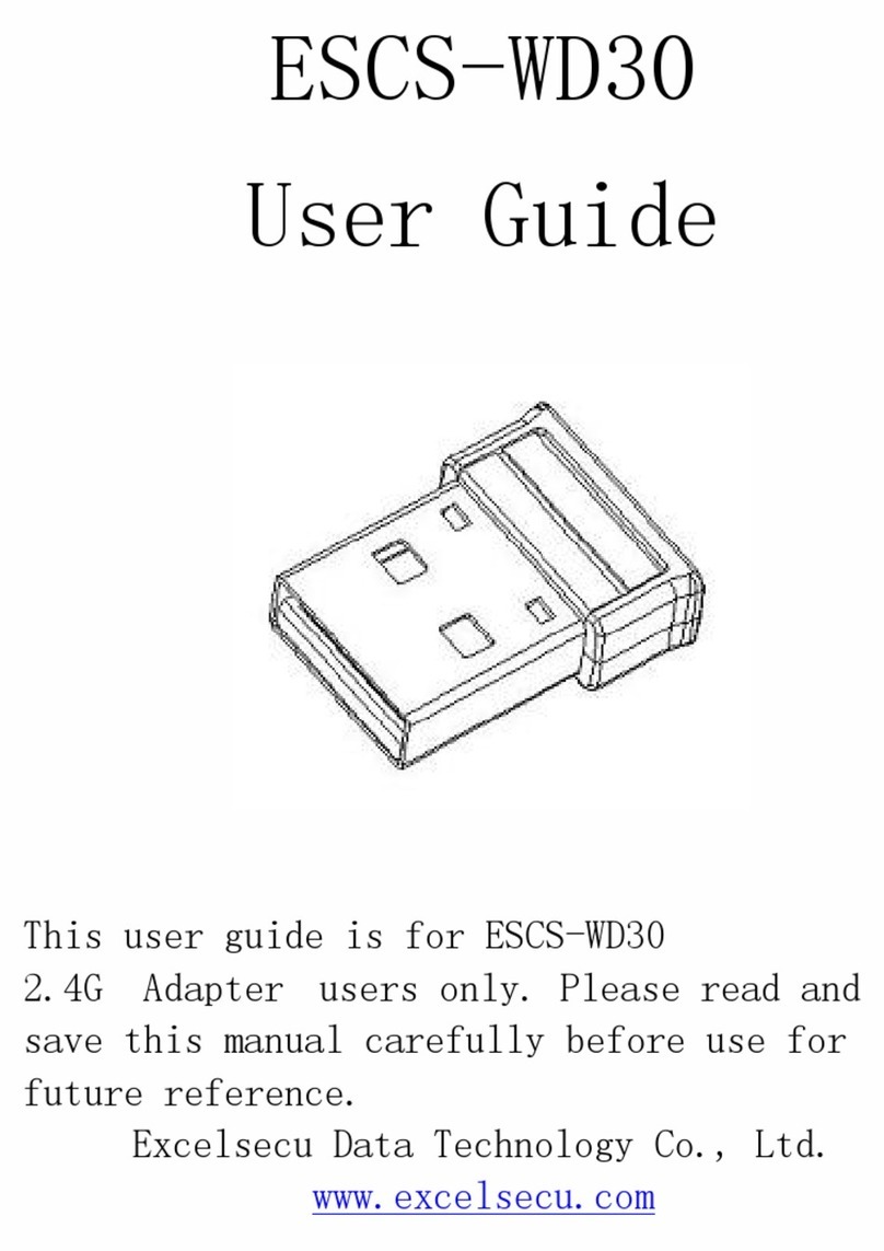 Excelsecu Data Technology ESCS-WD30 user guide